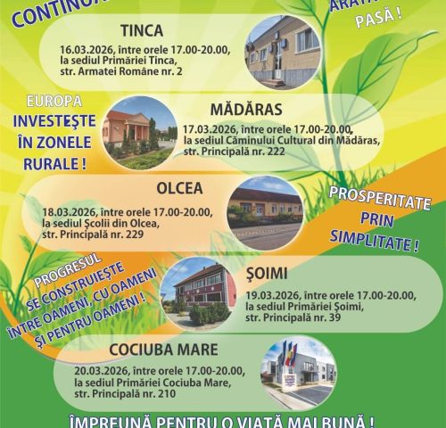 Întâlniri de animare premergătoare lansării apelurilor de selecție de proiecte - 16-20 martie 2026