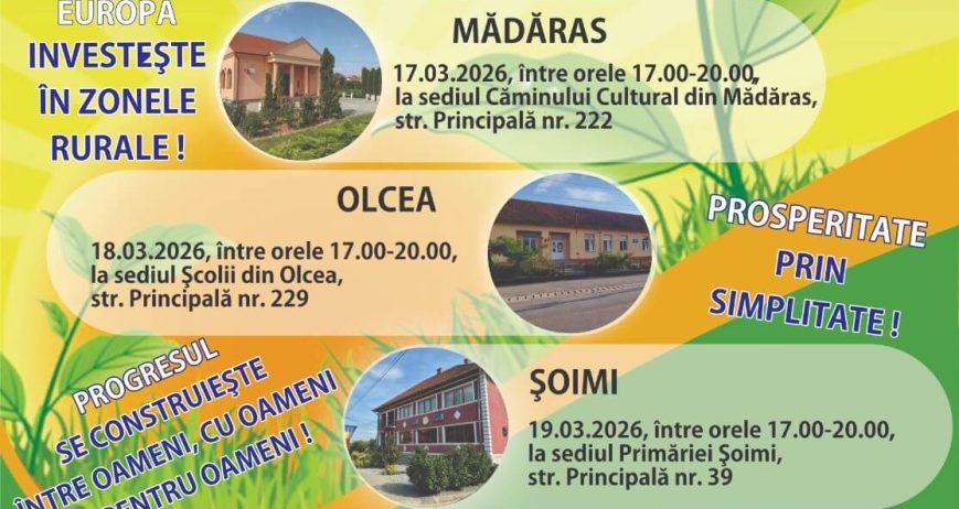 Întâlniri de animare premergătoare lansării apelurilor de selecție de proiecte - 16-20 martie 2026